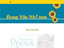 Tablet Screenshot of beingmrsmccann.com